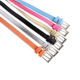 2011 charming colorful leather belt,ladies' fashion belt,waistband,95*1.5cm,wholesale 90ocs/lot