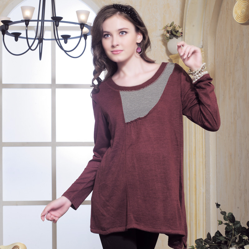 2011 don cotton - 3224 autumn and winter maternity clothing fashion maternity long-sleeve top plus size
