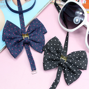 2011 fashion metal decoration dot faux denim bow halter-neck shoulder strap underwear belt