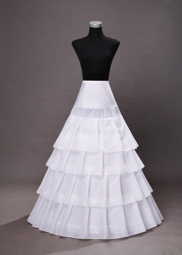 2011 fashionable fantastic fairy white four layers long petticoat