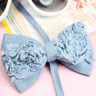 2011 faux denim rose big bow halter-neck shoulder strap underwear shoulder strap pectoral girdle