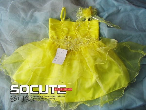 2011 hot selling EMS free shipping 2pcs/lot retail girl flower dancing party dress children wedding princess dresses