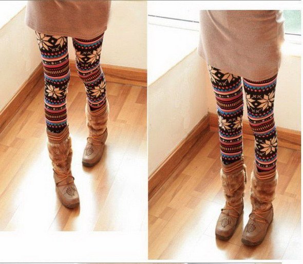 2011 Korean autumn cashmere color snow leggings pantyhose