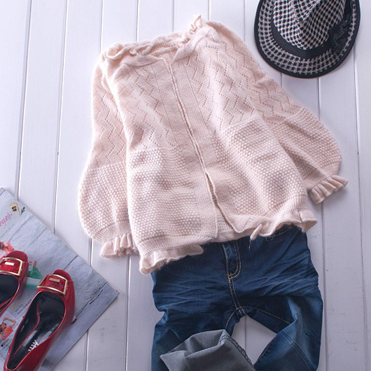 2011 maternity clothing autumn handmade hook maternity sweater outerwear maternity cardigan