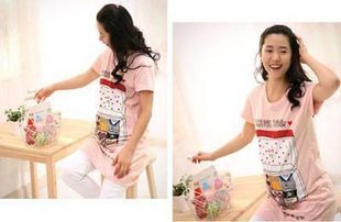 2011 maternity clothing travel bag loose short-sleeve t shirt short-sleeve top hl003