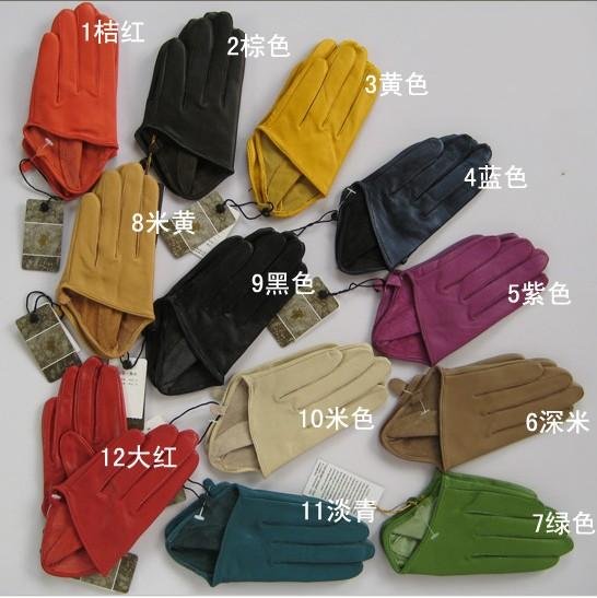 2011 NEW European and American style sheepskin leather gloves for women  Gloves Free shipping 20PCS