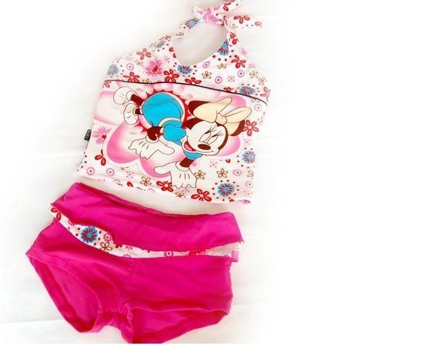 2011 NEW! fashion small girl swimsuit one pc red color (pls choose the size)