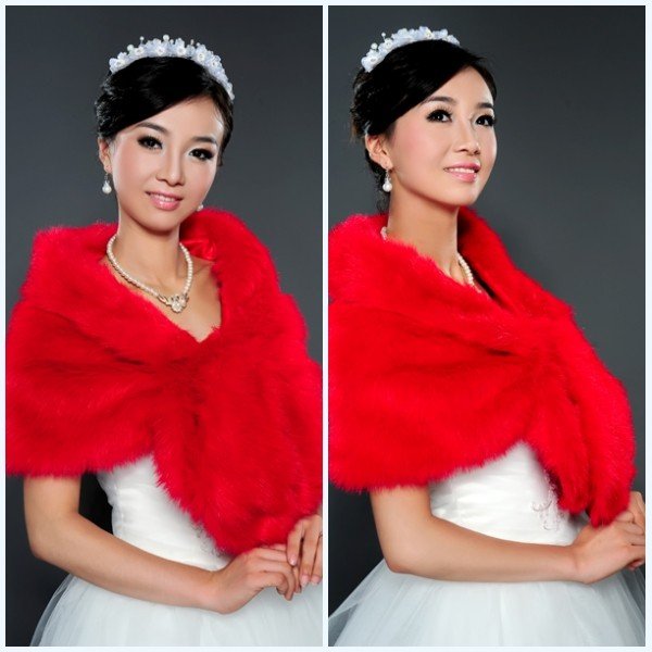 2011 New Lovely Beautiful Fairy Fur Wedding Wrap PJ004