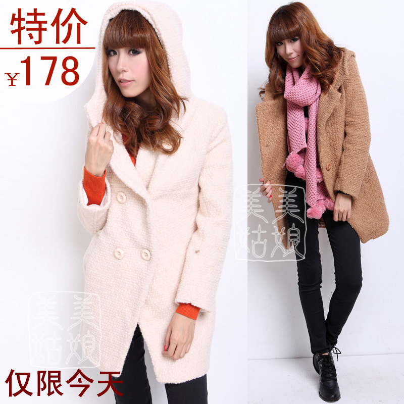 2011 overcoat trench woolen outerwear women's