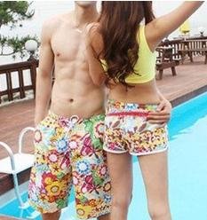 2011 promotion beach pants,Couple shorts beachwear ,free shippiing