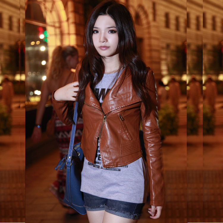 2011 PU women's hot-selling female leather clothing winter female outerwear