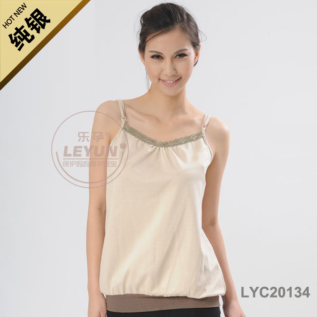 2011 silver fiber radiation-resistant spaghetti strap pure silver radiation-resistant