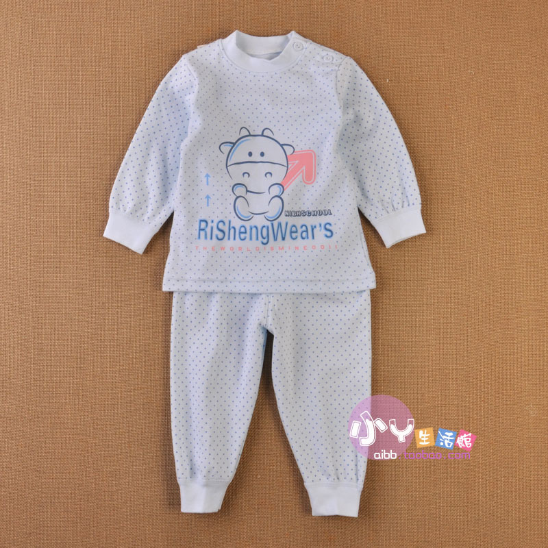 2011 small y double faced plain print 100% cotton underwear set 7273