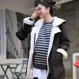 2011 spring and autumn maternity clothing maternity wadded jacket solid color maternity top maternity outerwear f372