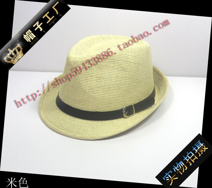2011 summer straw braid jazz hat fashion male women's spring lovers casual hat
