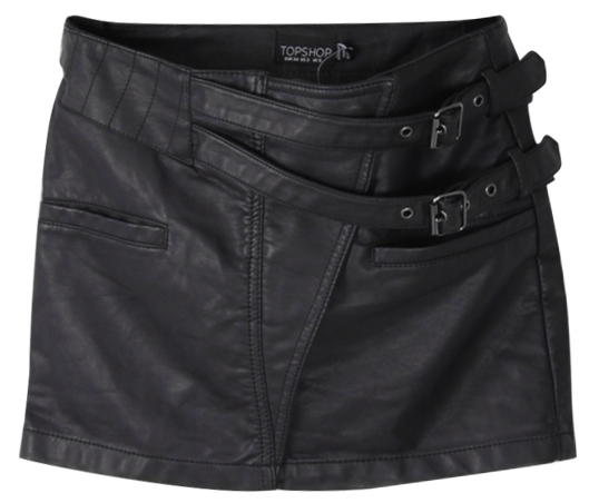 2011 thickening PU double buckles casual elegant short skirt ultra-short straight leather skirt women's leather short skirt