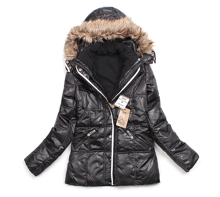 2011 winter fashion all-match slim female thickening wadded jacket detachable cap thermal cotton-padded coat cotton-padded