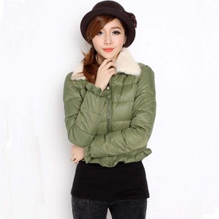 2011 winter slim rabbit fur fashion women's short design down coat