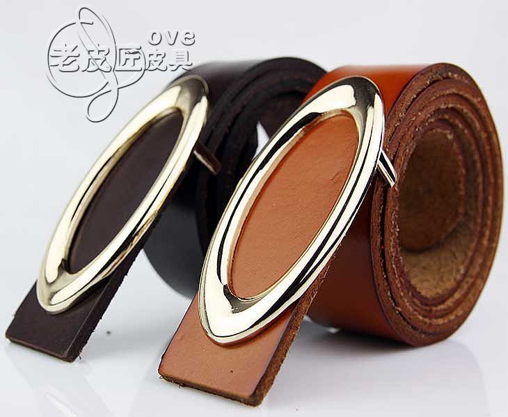 2011 women's strap women's belt female strap female belt genuine leather vintage buckle cowhide strap