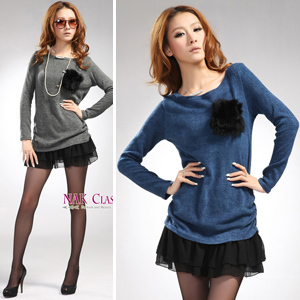 2011 x 310056 2010 knitted belt skirt real pictures with model 300g