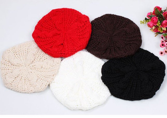 2011Hot selling !wholesale Freeshipping South Kore,High quality, knitting berets,hand-knit beret hat / wool hat twist Bailey