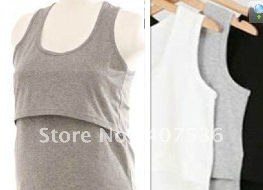 2012 100% cotton underware, summer Nursing / Maternity  sleep tank tops/camis, Pregnant clothes, Colpus open easy nursing, my325