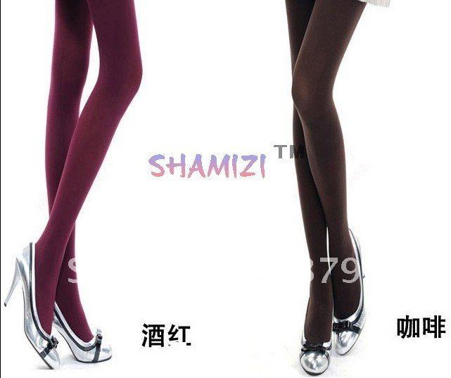 2012 -1801The multicolor significant lean meat 120D opaque velvet pantyhose stockings FREE SHIPPING