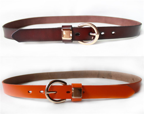 2012 2.5cm women's genuine leather all-match decoration square grid rivet cowhide strap Women belt