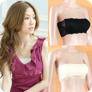 2012 all-match comfortable tube top lace tube top underwear modal 100% cotton