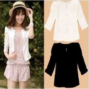 2012 all-match fashion coat zipper wave exquisite small cardigan short jacket