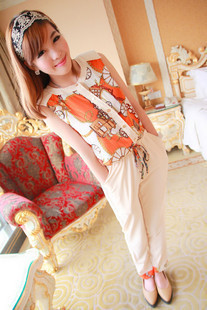 2012 AMIO fashion casual vintage jumpsuit jumpsuit three-color