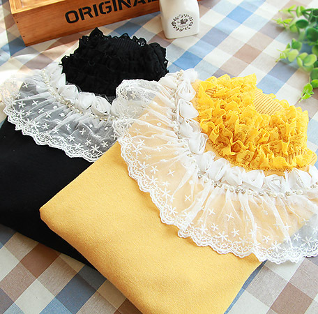 2012 autumn all-match lace turtleneck sweater basic shirt long-sleeve sweater female slim basic