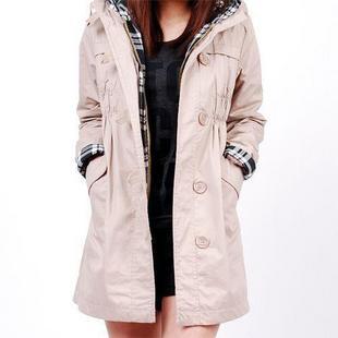 2012 autumn and winter AYILIAN loose casual plus size faux two piece set cotton trench outerwear female