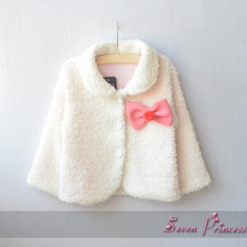 2012 autumn and winter child female child baby fleece outerwear long-sleeve top