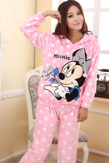 2012 autumn and winter coral velvet long-sleeved female models pajamas home service