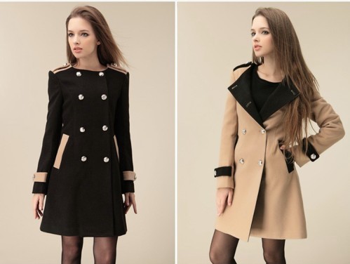 2012 autumn and winter Couture double breasted wool coat