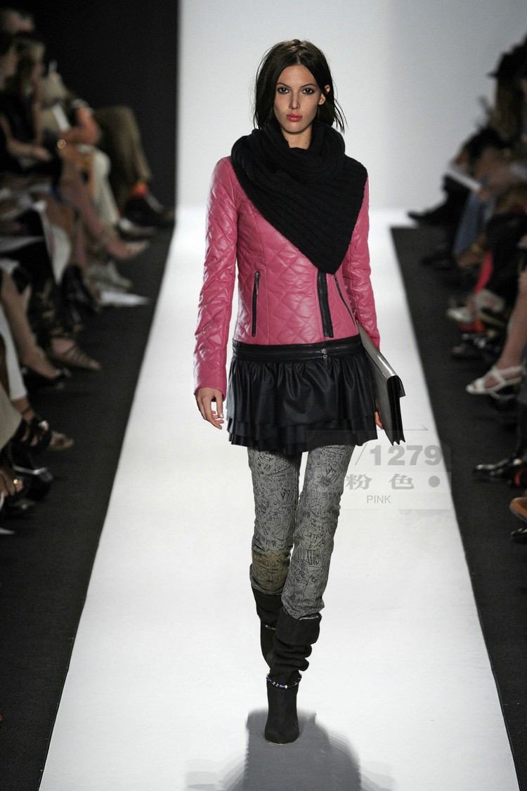 2012 autumn and winter fashion high quality women's fashion street fashion aesthetic slim wadded jacket muffler scarf