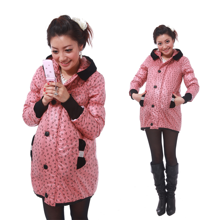 2012 autumn and winter fashion maternity clothing mommas maternity down coat outerwear