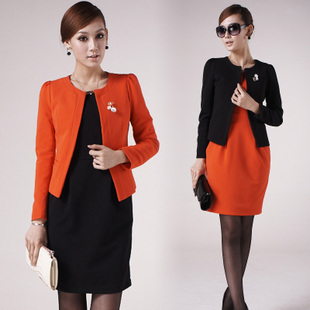 2012 autumn and winter fashion professional women set formal skirt female work wear