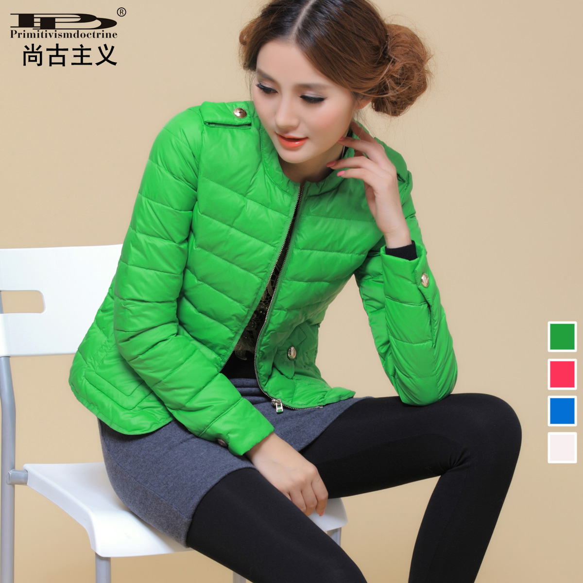 2012 autumn and winter fashion street straight down coat