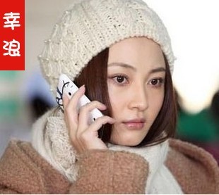2012 autumn and winter female knitted hat with the ball yarn pearl hat
