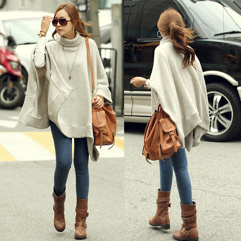 2012 autumn and winter female pullover cloak cape outerwear