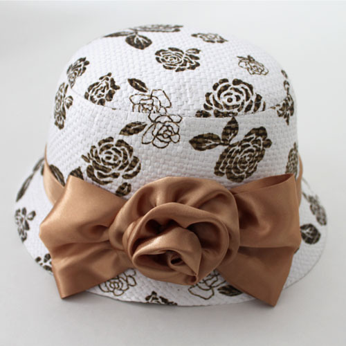 2012 autumn and winter hat female spring and autumn flower hat thermal popular woolen fedoras