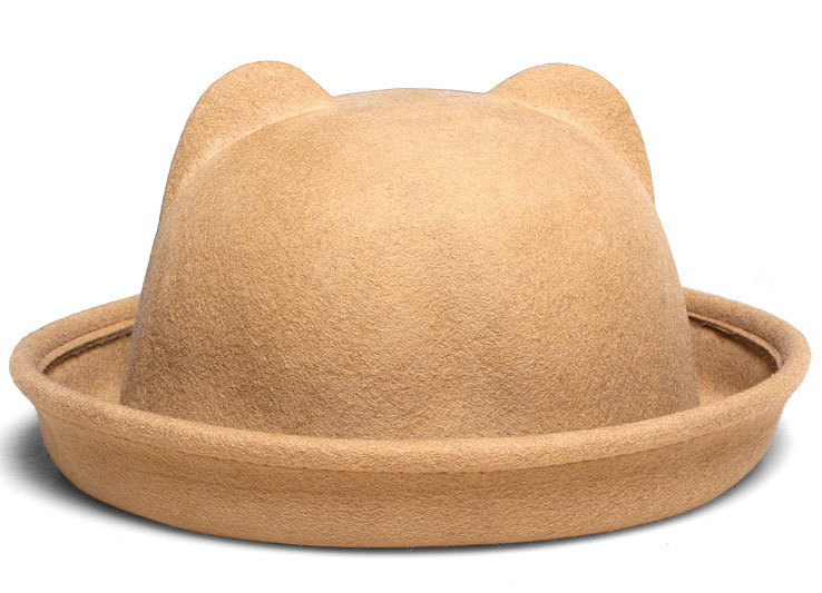 2012 autumn and winter hat lovers cap ear wool cashmere small round small fedoras m14