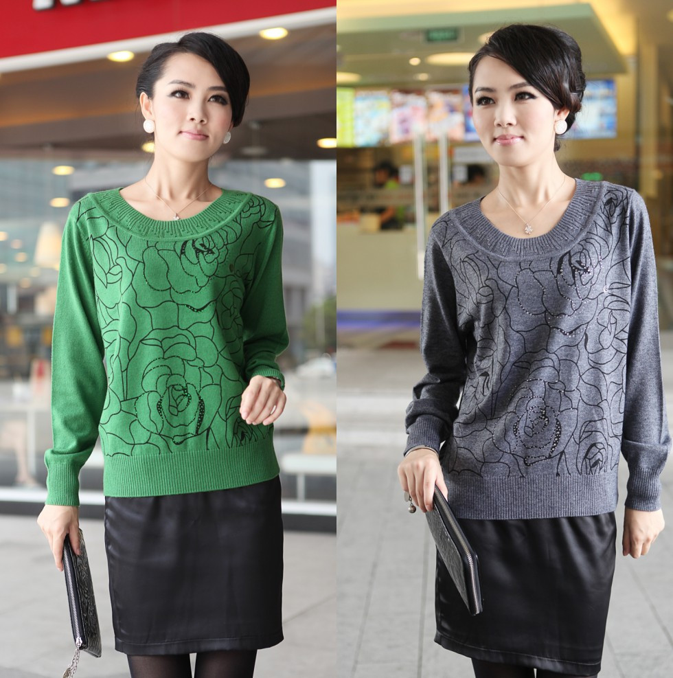 2012 autumn and winter HENG YUAN XIANG women's cashmere sweater women fashion cashmere sweater
