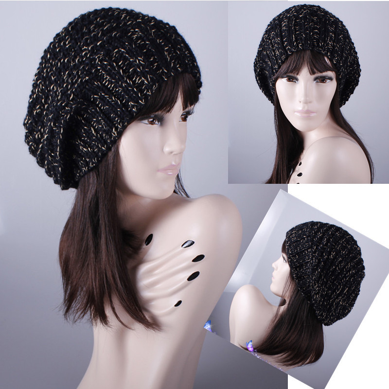 2012 autumn and winter limited ! modern series handmade women's pure wool knitted hat thickening thermal knitted hat