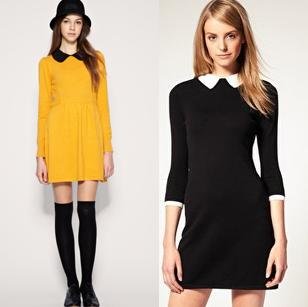 2012 Autumn and winter Long-sleeved Knitted Shift Dress 7892