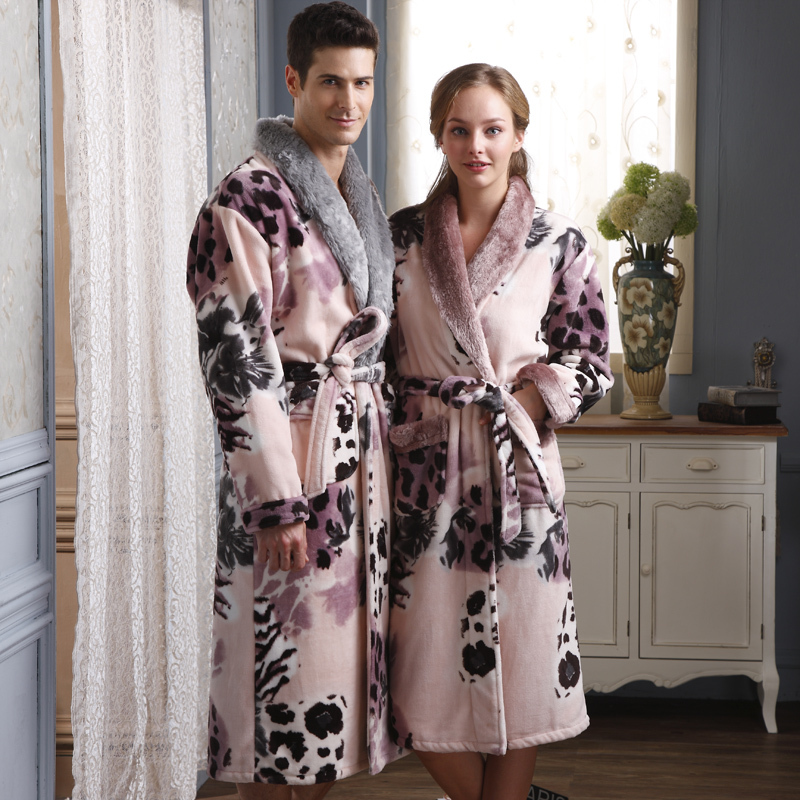 2012 autumn and winter lounge long-sleeve sleepwear coral fleece print male lovers 8357 - 8358