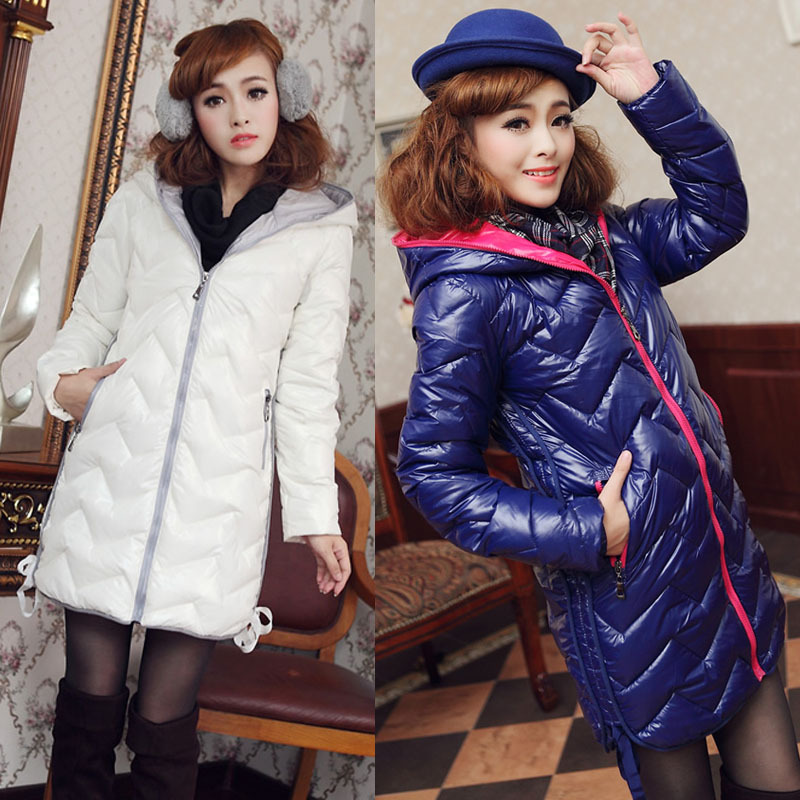 2012 autumn and winter new arrival women's slim medium-long wadded jacket Women with a hood thickening cotton-padded coat