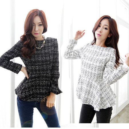 2012 Autumn and winter small slim OL outfit gentlewomen pullover short jacket massifs slim all-match top